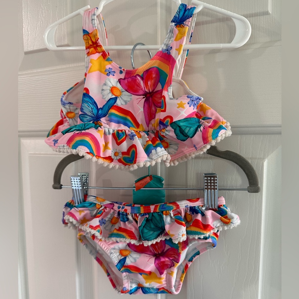 Posh Peanut Ruffle Two Piece Swimsuit